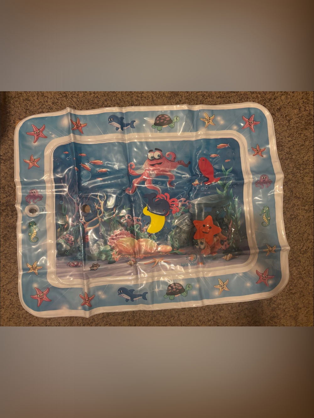 Kids Inflatable Water Play Mat - Ocean Sea Life